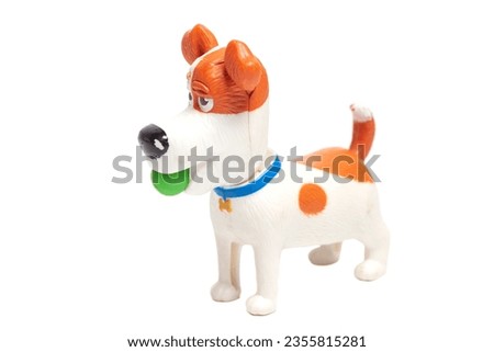 Dog toy isolated on white background.