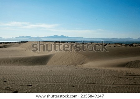 Dunes of El Mogote in La Paz Baja California Sur Royalty-Free Stock Photo #2355849247