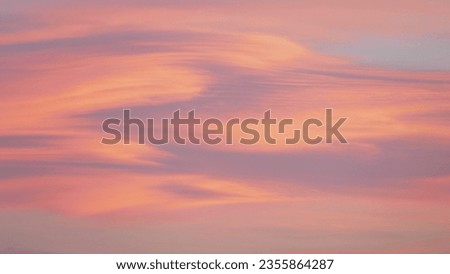 Cloudy sunset. Picture like painting