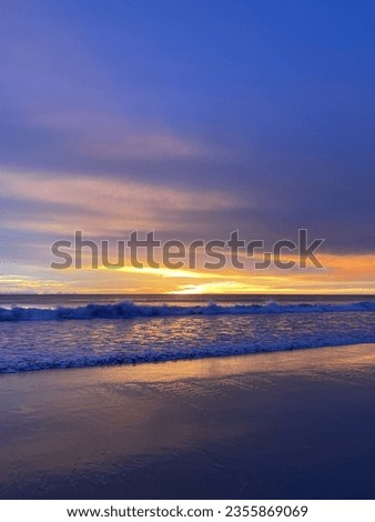 Sunset on the beach, Thailand.