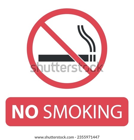 no smoking cigarette in this area prohibition sign