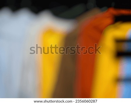 Photo of clothes drying out of focus
