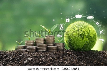 clean hydrogen energy sustainable investment ideas investment save money Zero hydrogen energy storage and environment Green industry and alternative energy Royalty-Free Stock Photo #2356242851