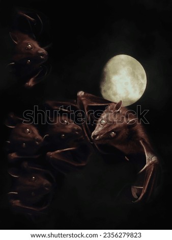 bats and full moon nights