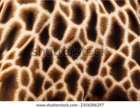 A Closed-Up Shot of Giraffe Fur