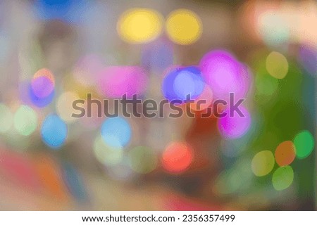 The Bokeh colorful background . Blurred effect