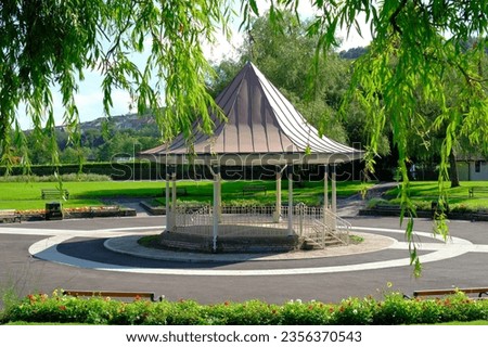 Bandstand, Ynysangharad War Memorial Park, Pontypridd Royalty-Free Stock Photo #2356370543