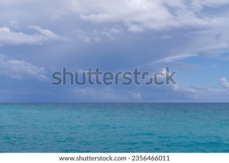 Clouds over the Mediterranean Sea - Ligurian Sea, Liguria, Italy Royalty-Free Stock Photo #2356466011