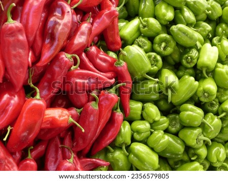 This is a natural paprika green red picture.
