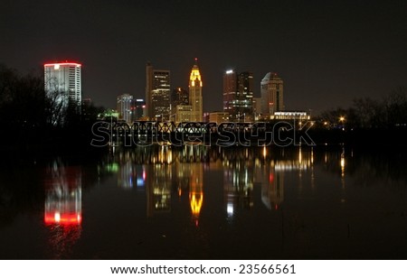 Columbus Ohio Reflecting on the River