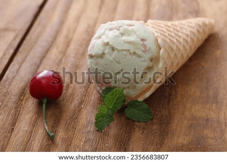 ice cream scoop on the table