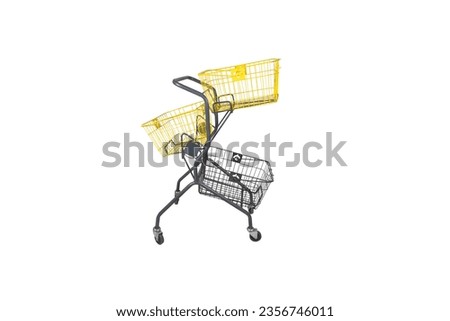 Shopping cart isolated on white background – ideal for e-commerce, marketing, and creative projects