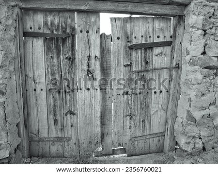 one of the ancient doors showing the culture, history and customs of the people