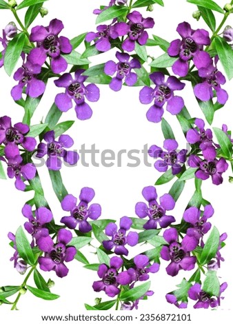 Background of flowers, bouquets, vases in yellow, red, purple, white for text design or advertising scenes.