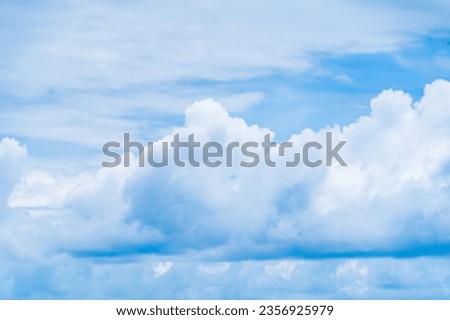 clouds and blue sunny sky, white clouds over blue sky, Aerial view, nature blue sky white cleat weather.