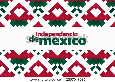 mexico independence day horizontal banner vector flat design