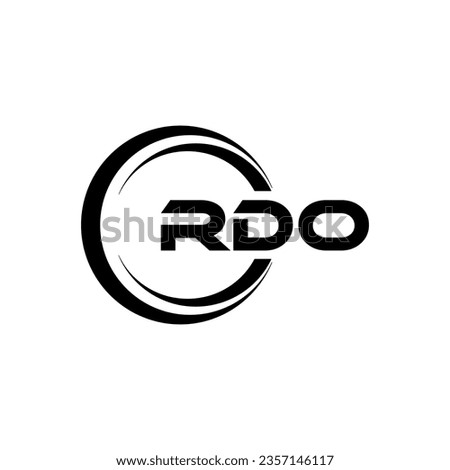 RDO Logo Design, Inspiration for a Unique Identity. Modern Elegance and Creative Design. Watermark Your Success with the Striking this Logo.