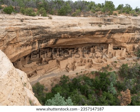 Pueblo ruins in the canyons Royalty-Free Stock Photo #2357147187