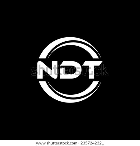 NDT Logo Design, Inspiration for a Unique Identity. Modern Elegance and Creative Design. Watermark Your Success with the Striking this Logo.