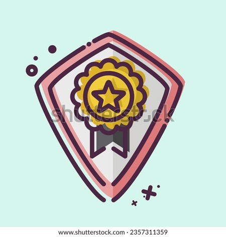 Icon Award 9. related to Award symbol. MBE style. simple design editable. simple illustration
