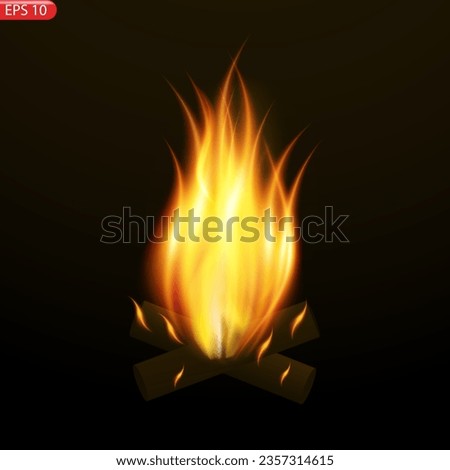 Translucent fire flames and sparks on transparent background. For used on light illustrations. Transparency only in vector format