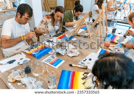 Painting Workshop. The Art of Friendship: Wine and Painting with Friends