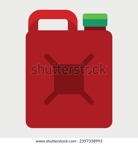 vector canister red color isolated on white background