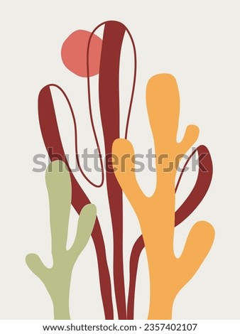 Hand drawn cactus. Cacti. Vector Illustration. Travel Vibe. West. Royalty-Free Stock Photo #2357402107