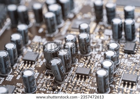 printed circuit board computer foundation Royalty-Free Stock Photo #2357472613