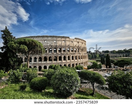 Breathtaking view of the Colosseum in Rome. Discover the magic of ancient Rome in this iconic image.