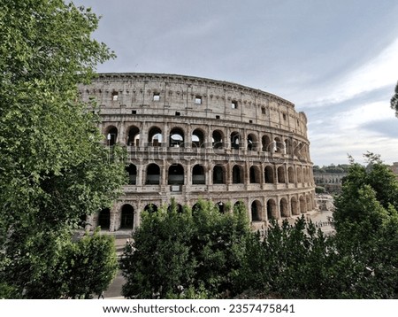 Breathtaking view of the Colosseum in Rome. Discover the magic of ancient Rome in this iconic image.