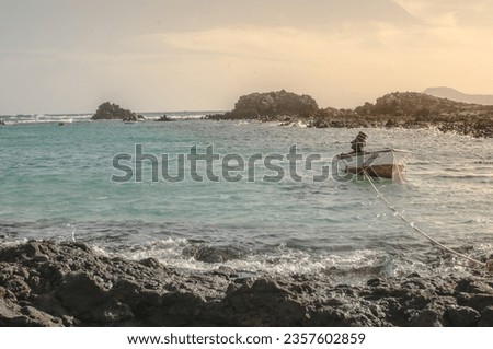 A boat in Fuerteventura island