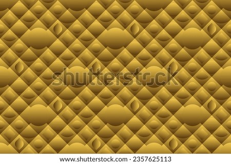 Premium seamless pattern with golden colors and geometric line, circle, stripe shapes. Modern luxury for poster, banner, website, flyer, fabric