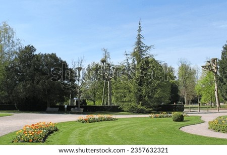 Park de l'Orangerie in Strasbourg Alsace France 