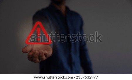  Hacking Concept. Attention warning attacker alert sign with exclamation mark on dark red background.Security protection Concept. vector illustration.