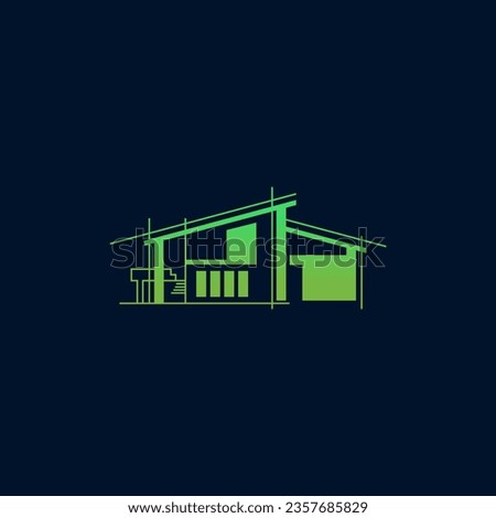 house design logo vector real estate
