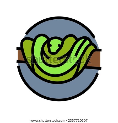 snake tree  animal color icon vector. snake tree  animal sign. isolated symbol illustration