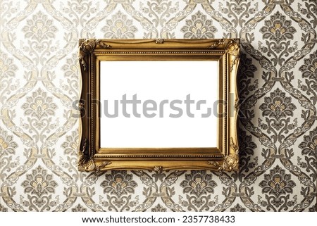 Vintage picture frame - Wallpaper Retro Gold Antique Baroque