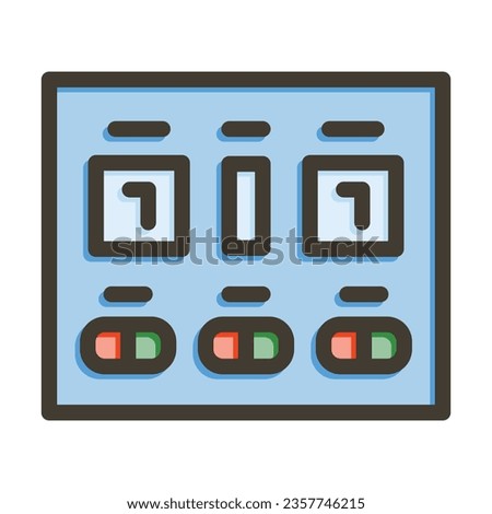 Scoreboard Vector Thick Line Filled Colors Icon For Personal And Commercial Use.
