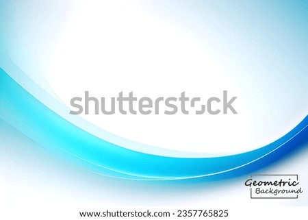 Abstract soft blue geometric. Isolate on white background. Vector illustration.