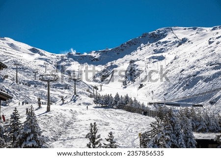 Different views of the Sierra Nevada, Granada Royalty-Free Stock Photo #2357856535