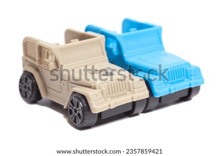 toy cars isolated on white background
