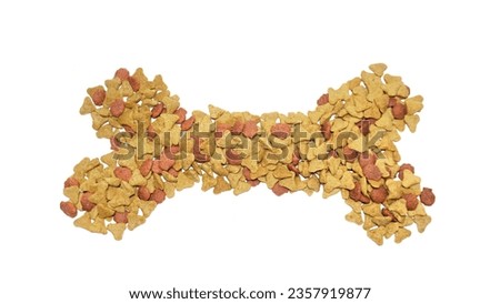 dog food lined up bone picture