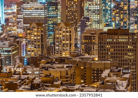 Montreal night view (conditionalon) in Montreal, Canada