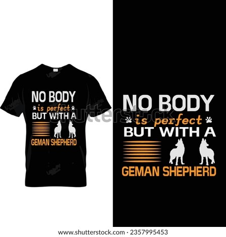 German shepherd t shirt design