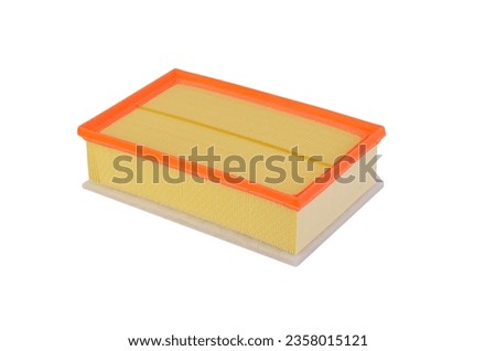 car air filter isolated on a white background