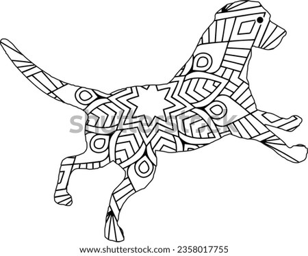 Free vector hand drawn cat background,Animal Mandala Coloring page for Kids and Book Vector Design