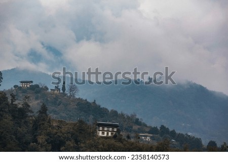 Beautiful Punakha landscape view during day time