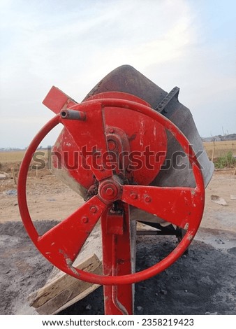 mixer for cement or concrete