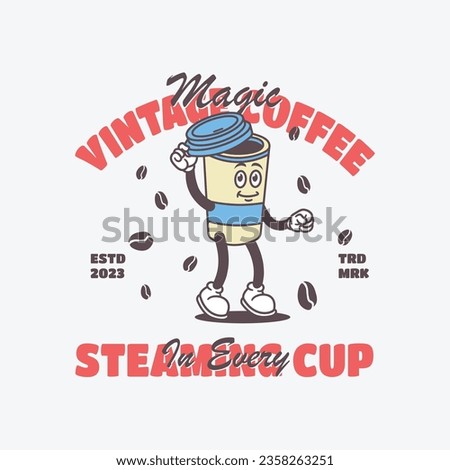 Hand-drawn vintage mascot logo for restaurant, breakfast menu, and favorite food